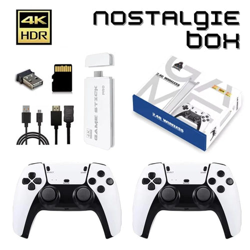 NostalgieBox 4K - Herbeleef je jeugd met deze Retro 4K Mini Console + 20.000 spellen