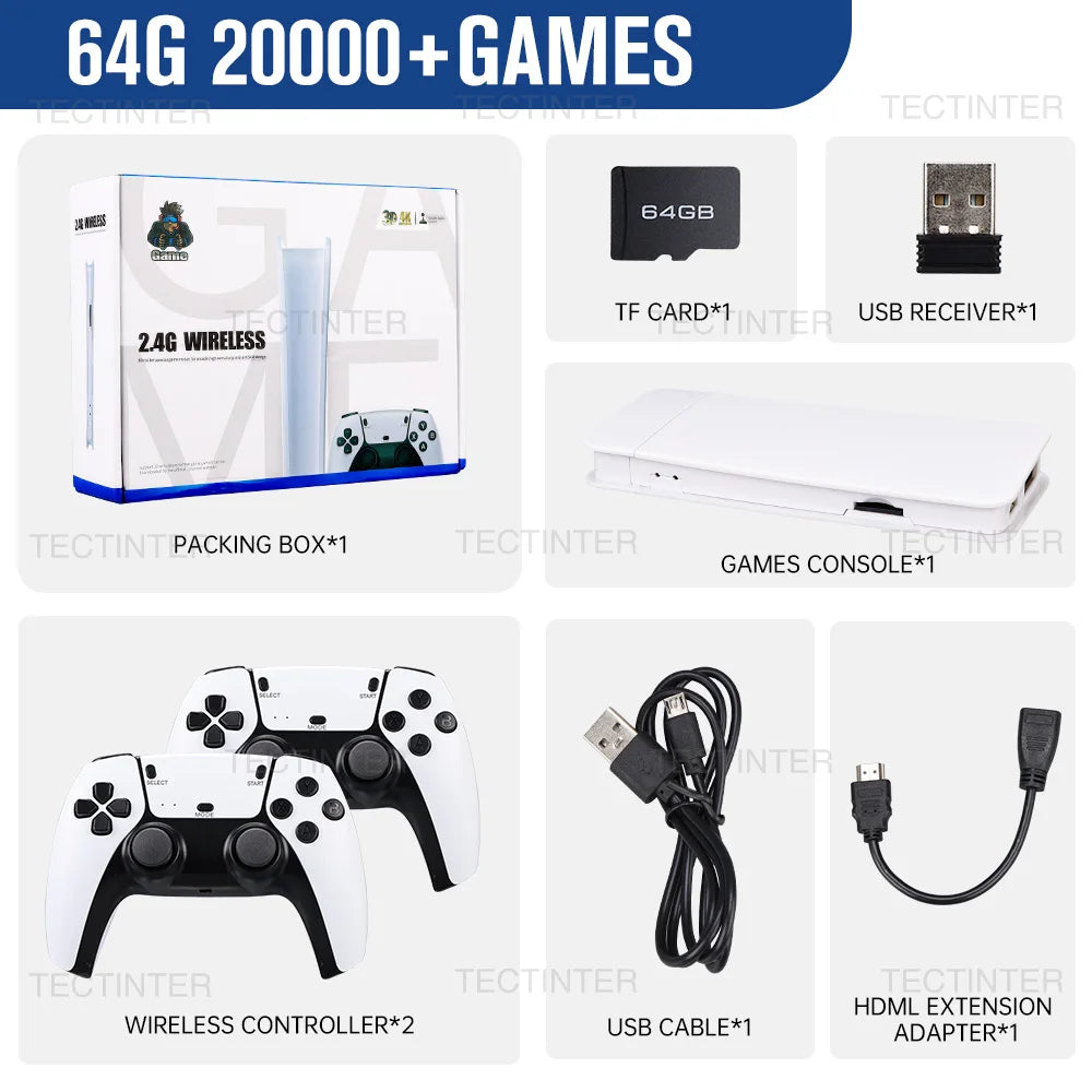 NostalgieBox 4K - Herbeleef je jeugd met deze Retro 4K Mini Console + 20.000 spellen