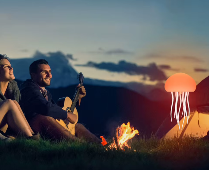 Schwimmende Quallenlampe