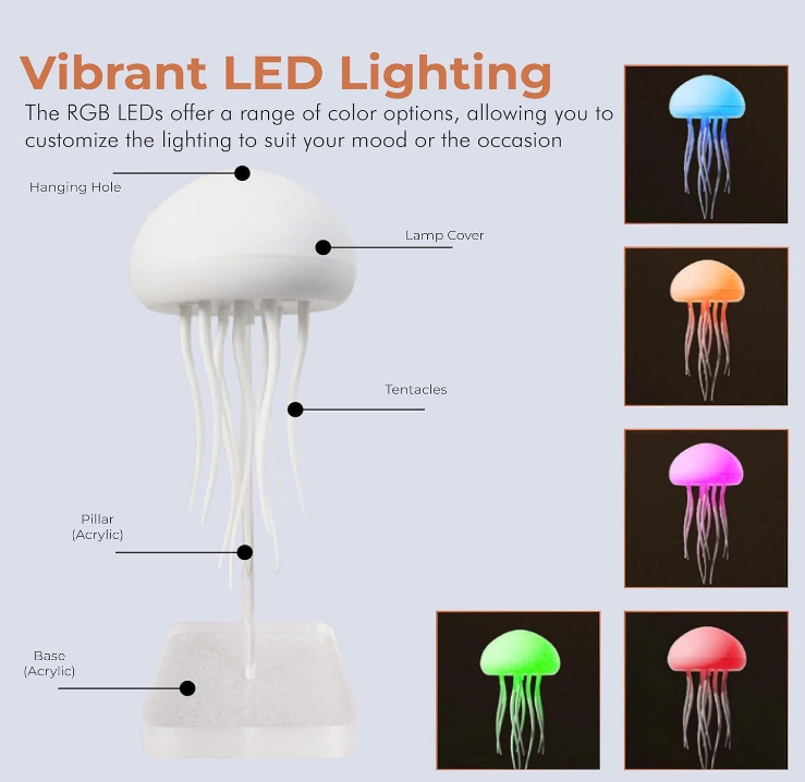 Schwimmende Quallenlampe