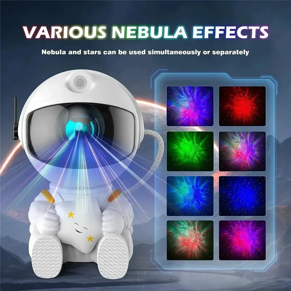 LANZZI Astronaut Galaxy Night Light Projector