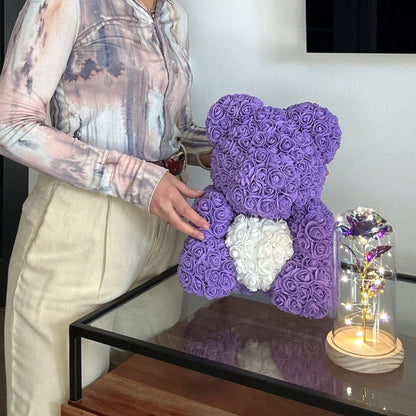 LANZZI Love Heart Rose Bear