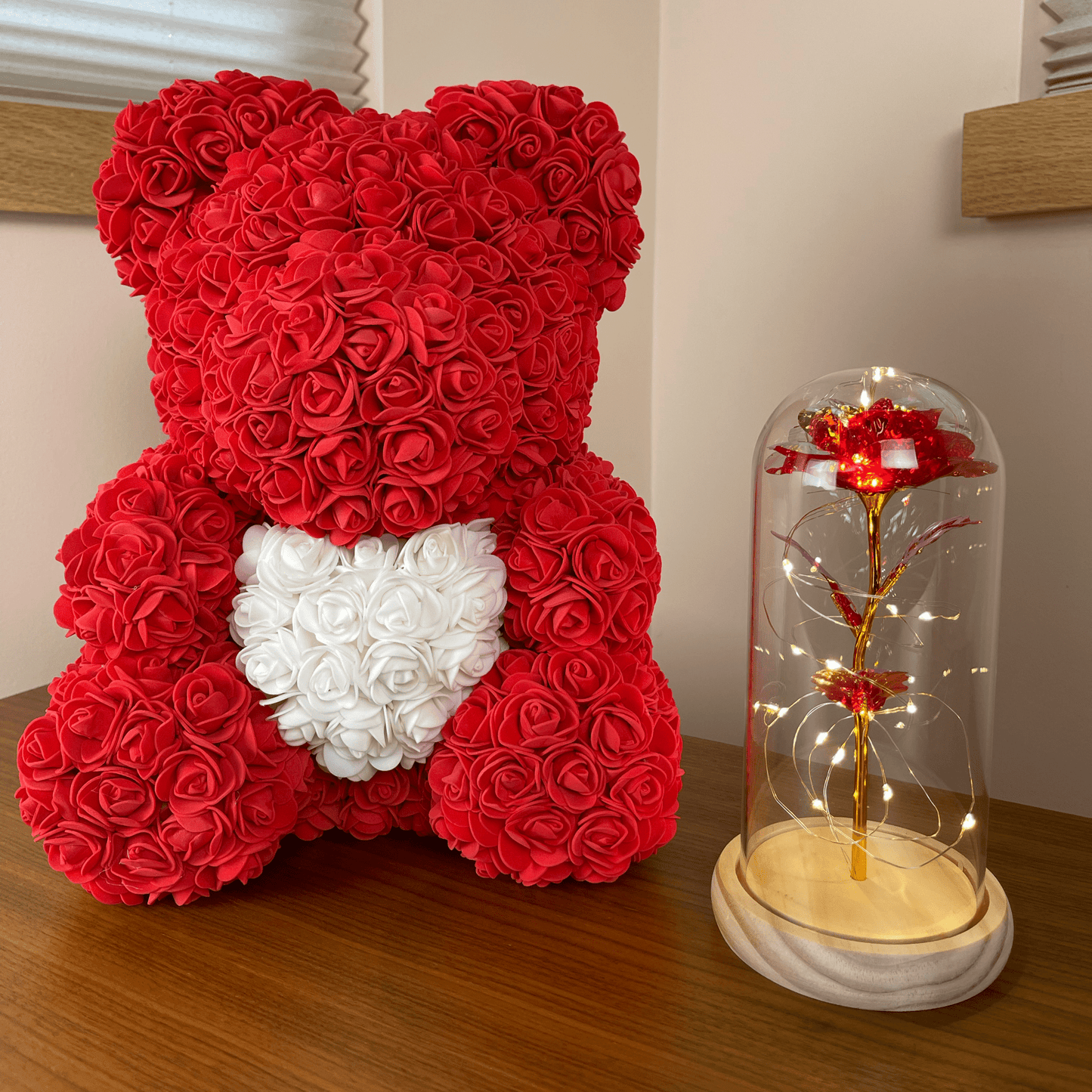 LANZZI Love Heart Rose Bear