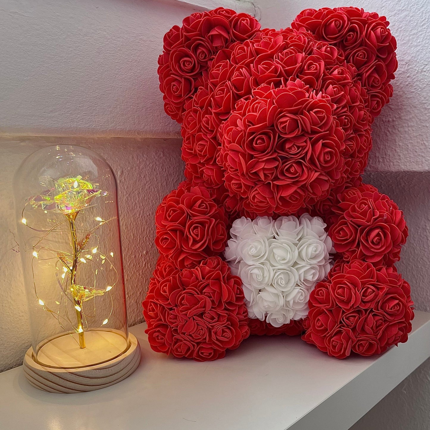 LANZZI Love Heart Rose Bear