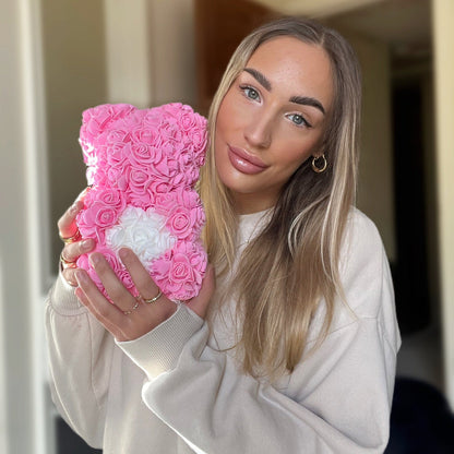 LANZZI Love Heart Rose Bear