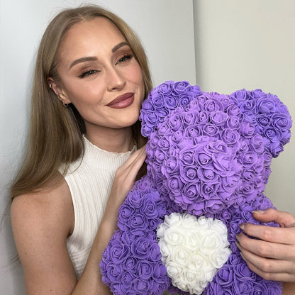 LANZZI Love Heart Rose Bear